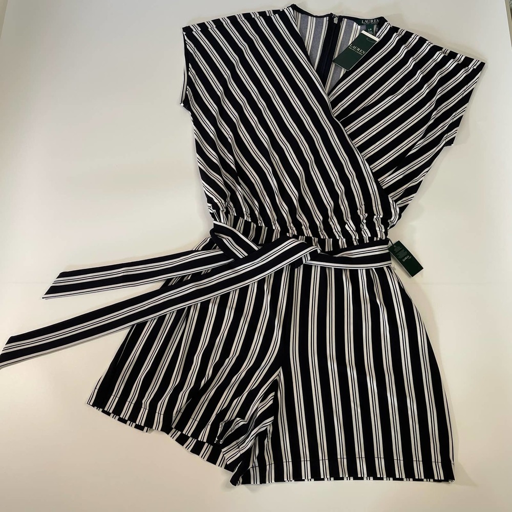 Lauren Ralph Lauren Romper Jumpsuit Shorts Size L NWT